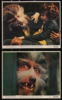 9c0457 BOY WHO CRIED WEREWOLF 7 8x10 mini LCs 1973 wacky horror images of monster Kerwin Mathews!