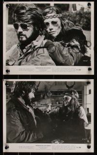 9c0927 WEREWOLVES ON WHEELS 3 8x10 stills 1971 great images of bikers on Harley-Davidson bikes!