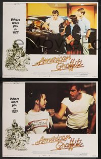 9c0281 AMERICAN GRAFFITI 3 LCs 1973 best close up of Cindy Williams, George Lucas teen classic!