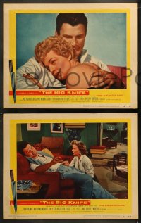 9c0255 BIG KNIFE 4 LCs 1955 Robert Aldrich directed, Jack Palance, Shelley Winters, Ida Lupino!