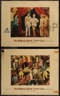 9c0133 PAJAMA GAME 8 LCs 1957 sexy Doris Day chases boys, John Raitt, Carol Haney!