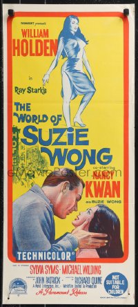 9d0421 WORLD OF SUZIE WONG Aust daybill 1960 William Holden was the first man that Kwan ever loved!