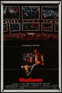 9d0976 WARGAMES 1sh 1983 Matthew Broderick plays video games to start World War III!