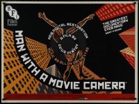 9f0489 MAN WITH THE MOVIE CAMERA British quad R2015 incredible different art of falling girl!