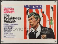 9f0495 PRESIDENT'S ANALYST British quad 1968 psychiatrist James Coburn treats the Chief Executive!