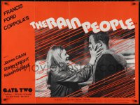 9f0496 RAIN PEOPLE British quad 1969 Coppola, close-up of Shirley Knight and James Caan!