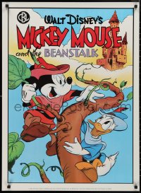 9f0138 MICKEY MOUSE & THE BEANSTALK 24x33 commercial poster 1986 great art of Disney's famous character!