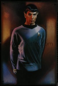 9f0146 STAR TREK CREW 27x40 commercial poster 1991 Drew Struzan art of Lenard Nimoy as Spock!