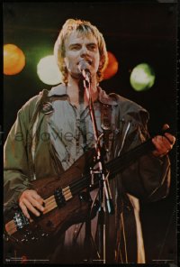 9f0150 STING 21x37 Scottish commercial poster 1979 cool image singing with guitar!