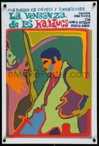 9f0600 REVENGE OF THE OUTLAWS Cuban R1990s Cocea's Razbunarea haiducilor, silkscreen art by Bachs!