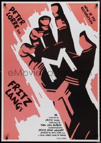 9f0959 M 27x39 1sh R2012 Fritz Lang classic, Peter Lorre, completely different artwork of hand!