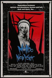 9f0982 MONDO NEW YORK 1sh 1988 Harvey Keith, image of punk Statue of Liberty on red background!