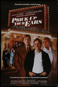 9f1034 PRICK UP YOUR EARS 1sh 1987 Gary Oldman, Vanessa Redgrave, Alfred Molina