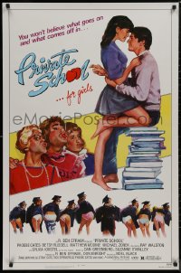 9f1036 PRIVATE SCHOOL 1sh 1983 Cates, Modine, you won't believe what goes on & what comes off!