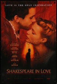 9f1093 SHAKESPEARE IN LOVE teaser 1sh 1998 Geoffrey Rush, Affleck & Joseph Fiennes, Madden!