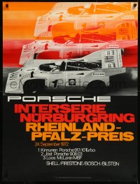 9f0180 PORSCHE 1972 Interserie Nurburgring style 30x40 German special poster 1972 their racing team!