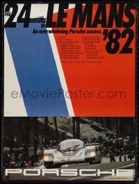 9f0177 PORSCHE 30x40 German special poster 1982 promoting their racing team!