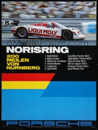 9f0181 PORSCHE Norisring '87 style 30x40 German special poster 1987 promoting their racing team!