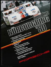 9f0179 PORSCHE Nurburgring '80 style 30x40 German special poster 1980 promoting their racing team!