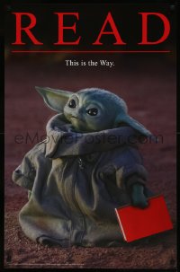 9f0225 MANDALORIAN 22x34 special poster 2020 parody image of The Child Baby Yoda Grogu, the Way!