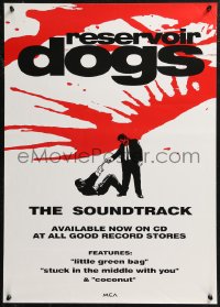 9f0097 RESERVOIR DOGS 20x28 music poster 1992 Quentin Tarantino, Harvey Keitel, Steve Buscemi!