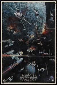 9f0099 STAR WARS 22x33 music poster 1977 George Lucas classic, John Berkey artwork, soundtrack!