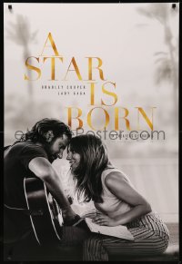 9f1118 STAR IS BORN teaser DS 1sh 2018 Bradley Cooper stars and directs, romantic image w/Lady Gaga!