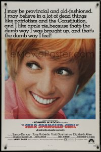 9f1120 STAR SPANGLED GIRL 1sh 1971 based on Neil Simon play, patriotic Sandy Duncan!