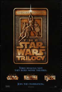 9f1134 STAR WARS TRILOGY style F 1sh 1997 George Lucas, Empire Strikes Back, Return of the Jedi!