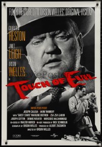 9f1170 TOUCH OF EVIL 1sh R1998 Charlton Heston, Janet Leigh, image of Orson Welles!