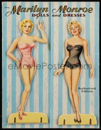 9g1211 MARILYN MONROE die-cut softcover book 1953 cut-out paper dolls of the sexy star & dresses!