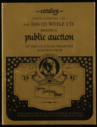 9g0271 MGM - DAVID WEISZ CO. AUCTION 05/03/70 set of 5 auction catalogs 1970 movie props & more!