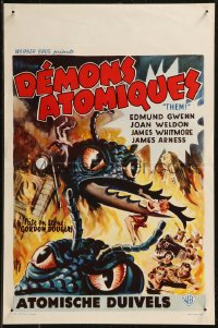 9h0612 THEM Belgian 1955 classic sci-fi, cool art of horror horde of giant ant-monsters!