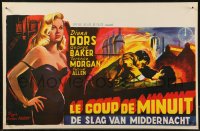 9h0616 TREAD SOFTLY STRANGER Belgian 1958 different art of sexy Diana Dors in crime thriller!