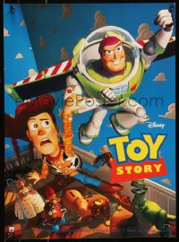 9h0811 TOY STORY French 16x22 1996 Disney & Pixar cartoon, great images of Buzz, Woody & cast!