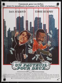 9h0812 TRADING PLACES French 16x21 1983 Dan Aykroyd & Eddie Murphy are getting rich & getting even!