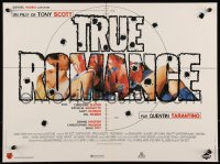 9h0813 TRUE ROMANCE French 16x21 1993 Christian Slater, Arquette, written by Tarantino!