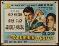 9h0450 TARNISHED ANGELS style B 1/2sh 1958 Rock Hudson, Dorothy Malone, Robert Stack, William Faulkner