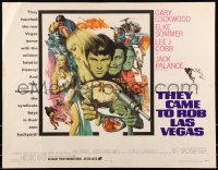 9h0452 THEY CAME TO ROB LAS VEGAS 1/2sh 1968 Gary Lockwood, cool McCarthy art including roulette wheel