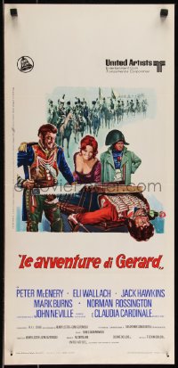 9h0830 ADVENTURES OF GERARD Italian locandina 1970 Peter McEnery, Eli Wallach, Claudia Cardinale!