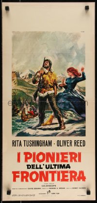 9h1095 TRAP Italian locandina 1966 Rita Tushingham, Oliver Reed, cool wilderness art!