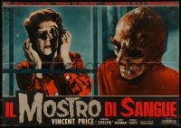 9h1399 TINGLER Italian 19x27 pbusta 1962 William Castle, completely different horror image!