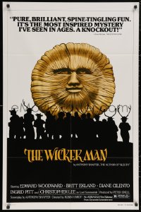 9j0547 WICKER MAN 1sh R1980 Christopher Lee, Britt Ekland, Anthony Shaffer's cult horror classic!