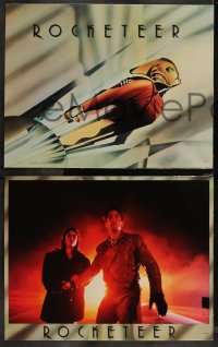 9j1068 ROCKETEER 8 LCs 1991 Disney sci-fi, Bill Campbell, Jennifer Connelly, TC by John Mattos!