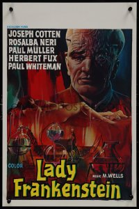 9k1236 LADY FRANKENSTEIN Belgian 1974 La figlia di Frankenstein, sexy Italian horror!