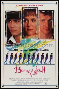 9k0663 BENNY & JOON DS 1sh 1993 close-up portraits of Johnny Depp, Mary Stuart Masterson, Quinn!