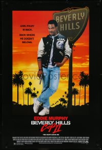 9k0665 BEVERLY HILLS COP II 1sh 1987 Eddie Murphy is back as Axel Foley, where he doesn't belong!