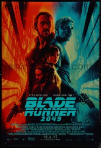 9k0675 BLADE RUNNER 2049 advance DS 1sh 2017 great montage image with Harrison Ford & Ryan Gosling!