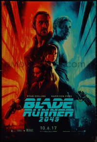 9k0674 BLADE RUNNER 2049 teaser DS 1sh 2017 great montage image with Harrison Ford & Ryan Gosling!