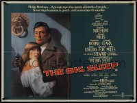 9k0132 BIG SLEEP British quad 1978 Robert Mitchum, sexy Candy Clark by Richard Amsel!